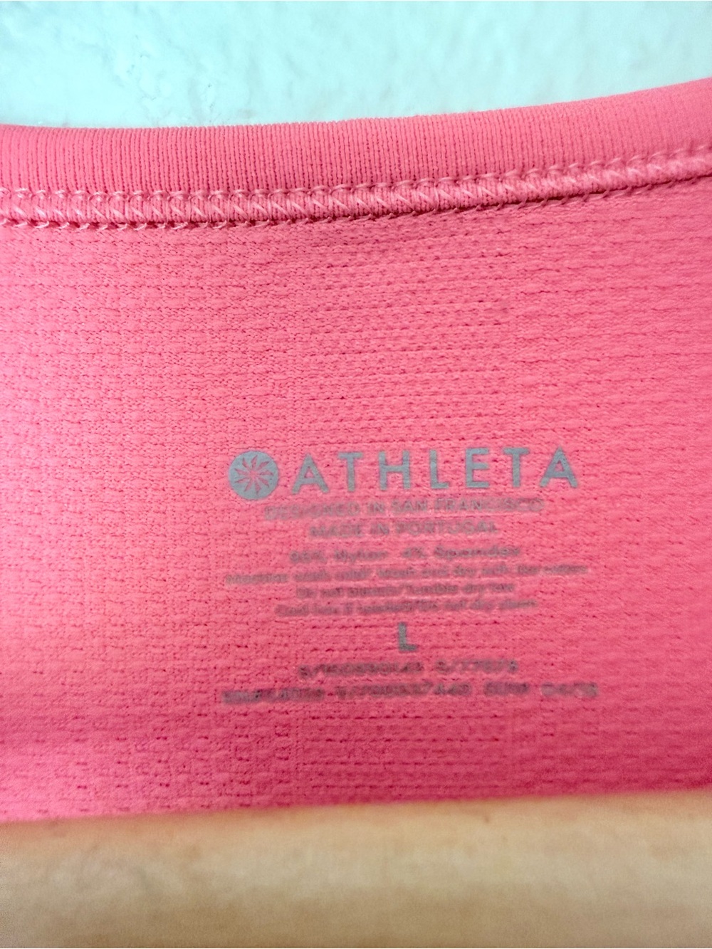 Athleta Coral Pink Short Sleeve Active Tee - Picture 3 of 4